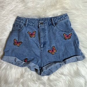 Fashion Nova Butterfly Shorts Size 9